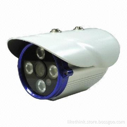 CCD IR Camera with 4-piece Dot-matrix High-power IR LEDs, 1/3 Sony CCD Sensor and 700TVL Resolutions